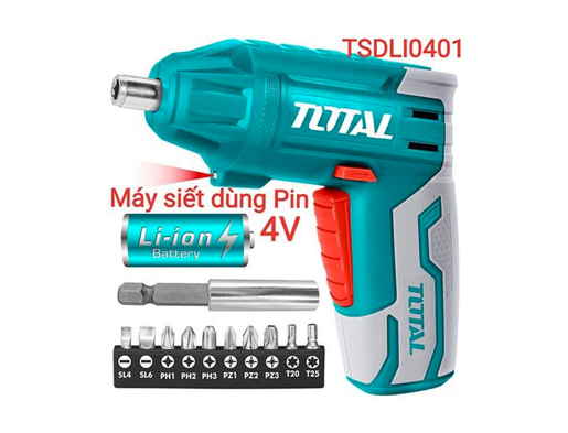 Screw driver with 1/4 battery